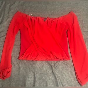 Red Windsor Off the shoulder blouse